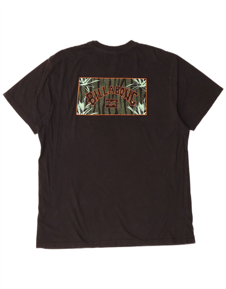 Tricou grafic pentru bărbați Billabong Top mare din bumbac negru