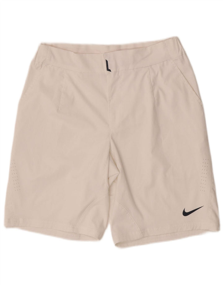 Pantaloni scurți chino pentru bărbați Nike Dri Fit Medium W30 Poliester alb