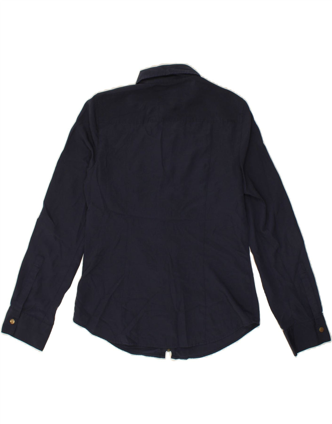 MICHAEL KORS Womens Shirt UK 10 Small Navy Blue Polyester Vintage Michael Kors and Second-Hand Michael Kors from Messina Hembry 