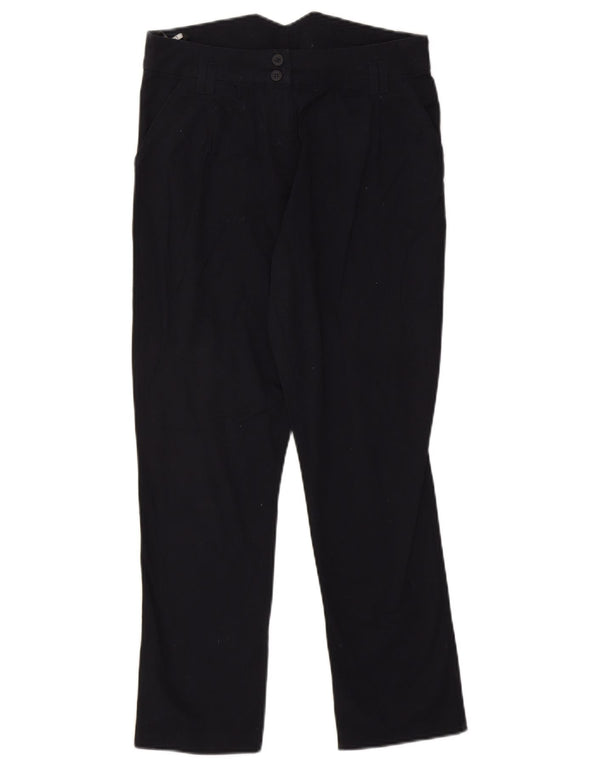 Topshop Womens Slim Chino Trousers UK 10 Small W27 L27 Navy Blue Cotton