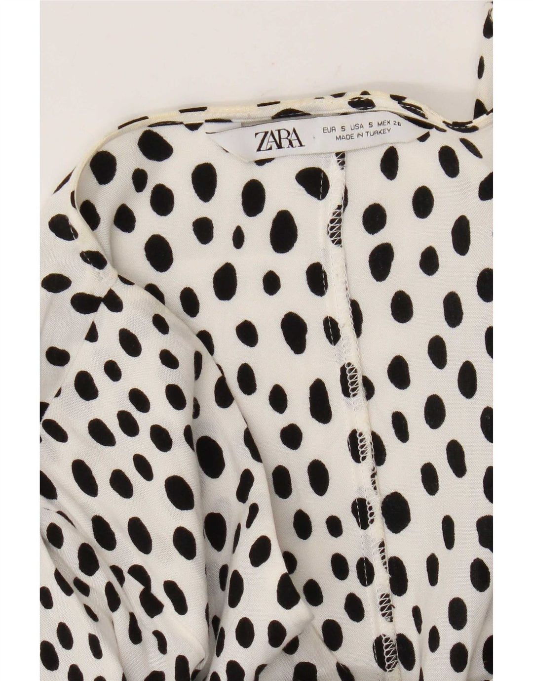 Rochie A-Line pentru Damă Zara UK 10 Mic alb cu pete
