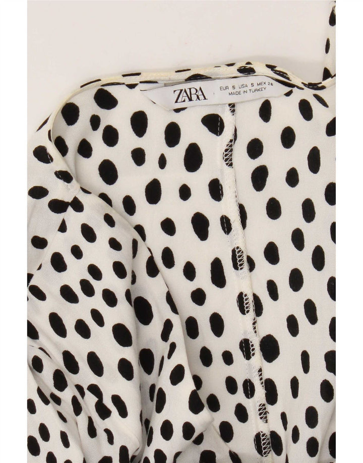 Rochie A-Line pentru Damă Zara UK 10 Mic alb cu pete
