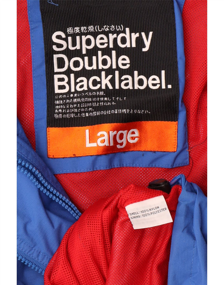 Jachetă de vânt pentru bărbați SUPERDRY UK 40, mare, albastru, nailon
