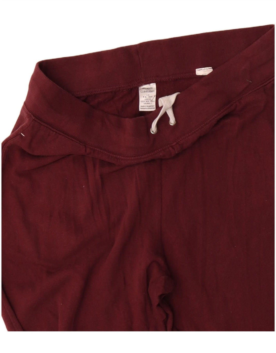 CALVIN KLEIN Pantaloni de trening grafic pentru bărbați Pantaloni de jogging Mari Bordeaux