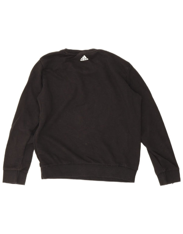 Pulover adidas pentru femei grafic supradimensionat UK 8/10 mic negru