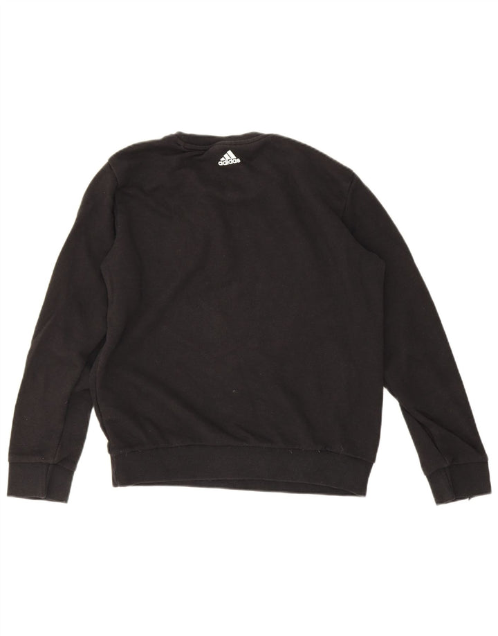 Pulover adidas pentru femei grafic supradimensionat UK 8/10 mic negru