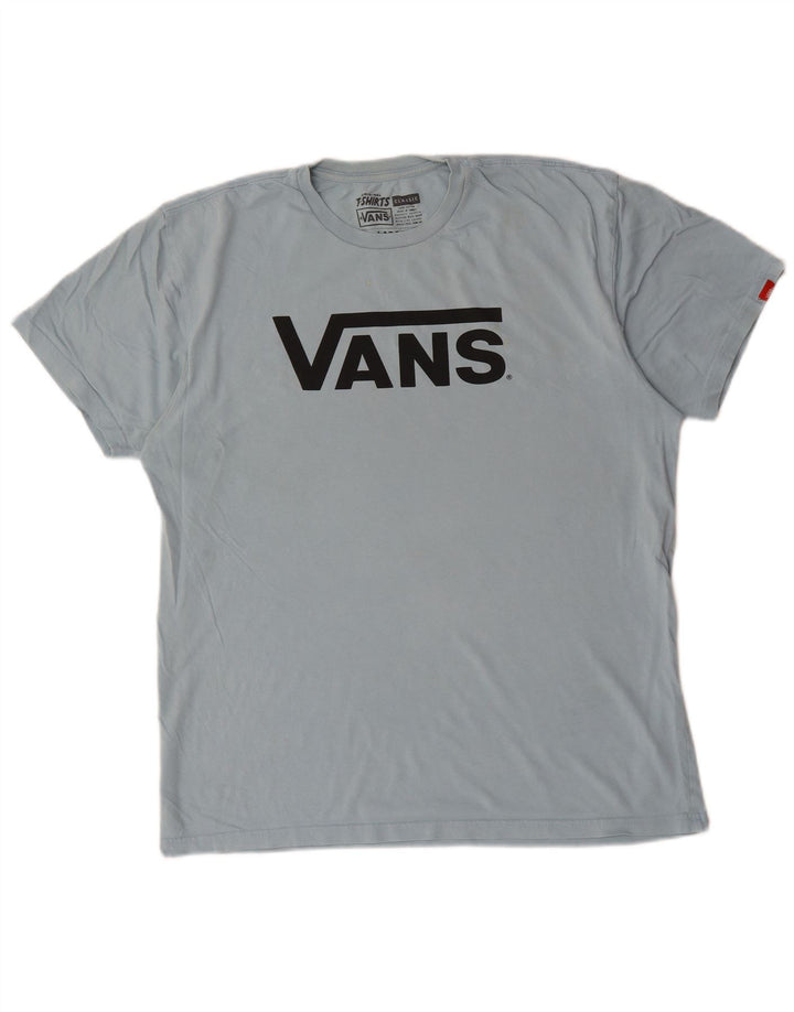 Tricou grafic Vans pentru bărbați Top mare, albastru, bumbac