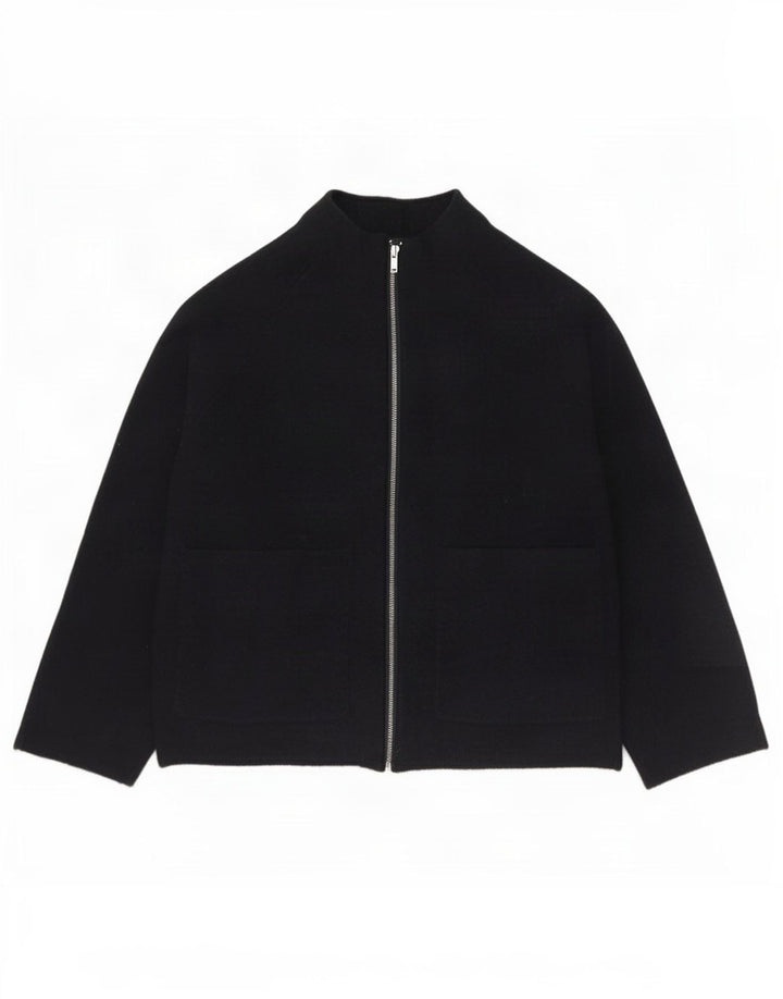 Pulover cardigan supradimensionat pentru femei Cos UK 6 XS Lână bleumarin