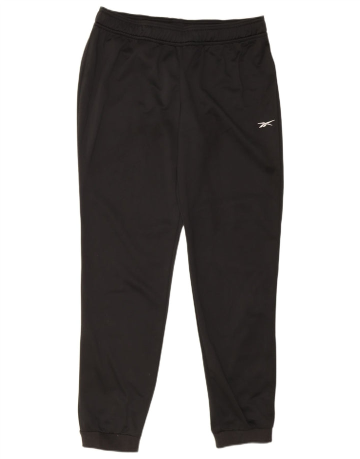 Pantaloni de trening pentru femei Reebok Pantaloni de jogging UK 12/14 Poliester mediu negru