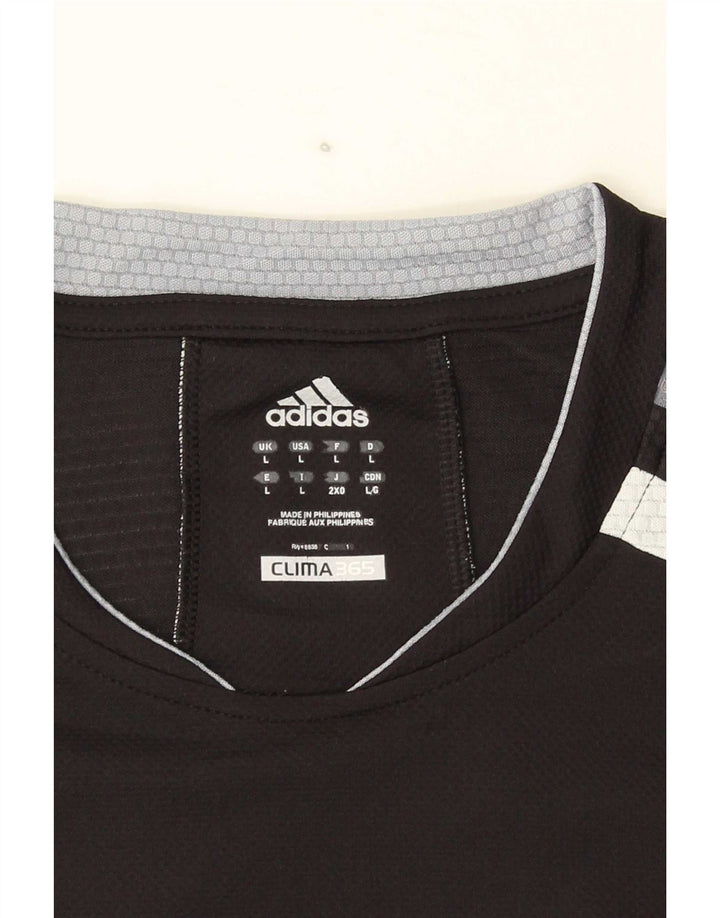 Tricou Adidas Climacool pentru bărbați Top mare negru Colorblock
