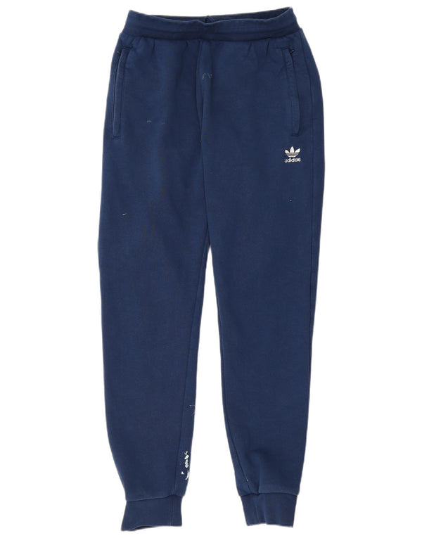 Pantaloni de trening pentru bărbați Adidas Pantaloni de jogging, mediu, bleumarin, bumbac