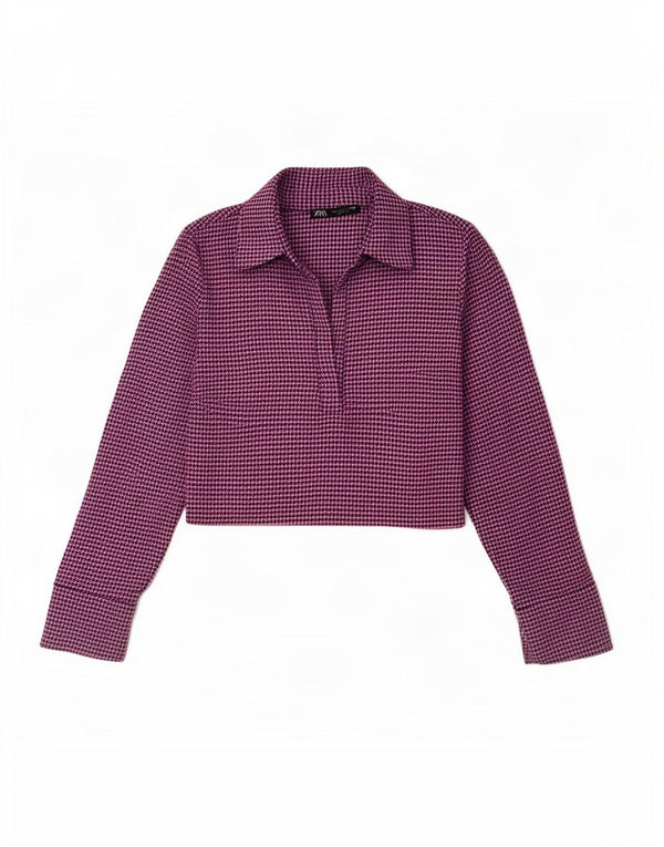 Top bolero pentru femei Zara UK 10 mic, roz, picioare de gală