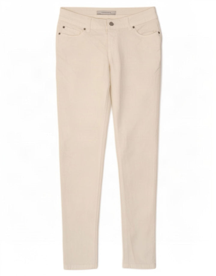 Blugi skinny dama Zara EU 40 Medium W30 L30 Bumbac alb