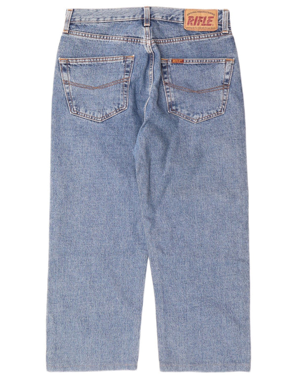 RIFLE Jeans Capri pentru bărbați W32 L22 Bumbac albastru