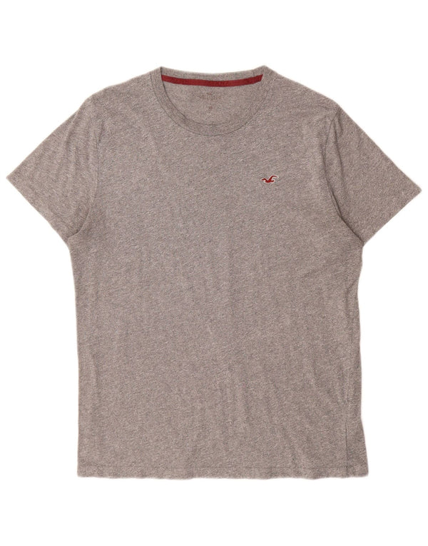HOLLISTER Mens T-Shirt Top Medium Grey Cotton