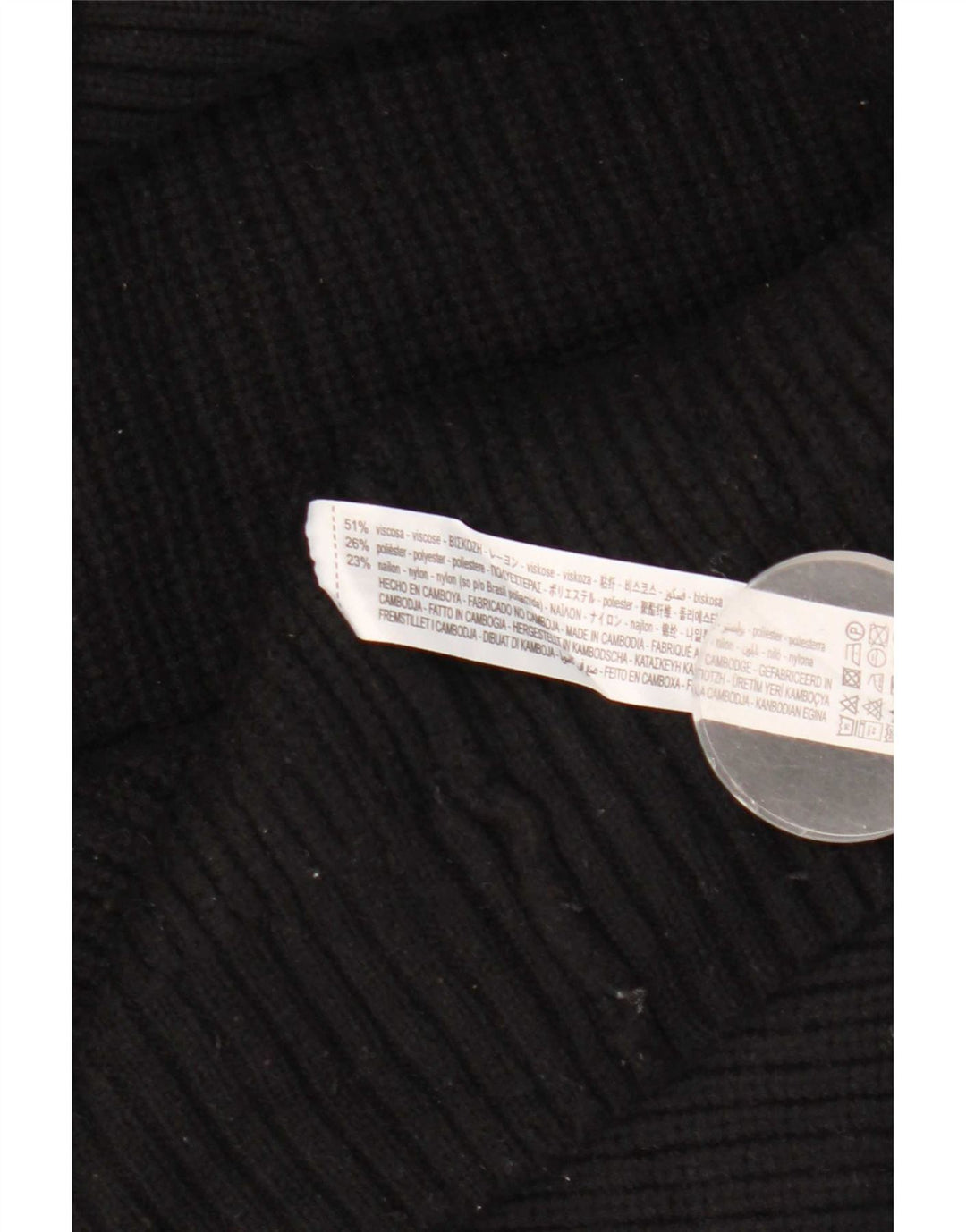 Pulover pentru femei Zara, cu umăr dezactivat, cu gât rulat, UK 14 Medium Negru