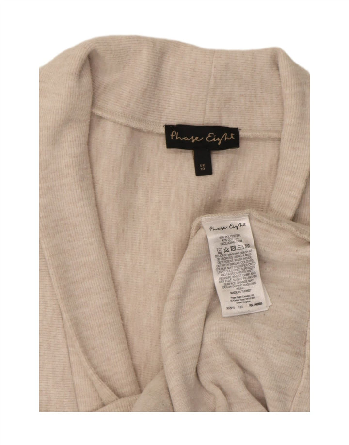 Phase Eight Pulover Wrap Cardigan pentru femei UK 10 Mic Bej Poliester