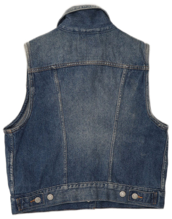 Gilet pentru femei Levi's Crop Denim UK 12 Medium Blue Bumbac