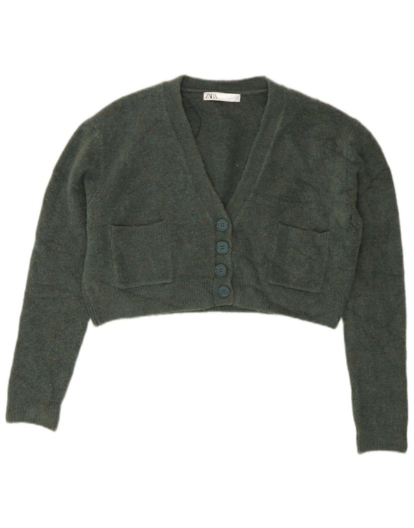 Pulover cardigan supradimensionat pentru femei Zara UK 10 Mic Verde
