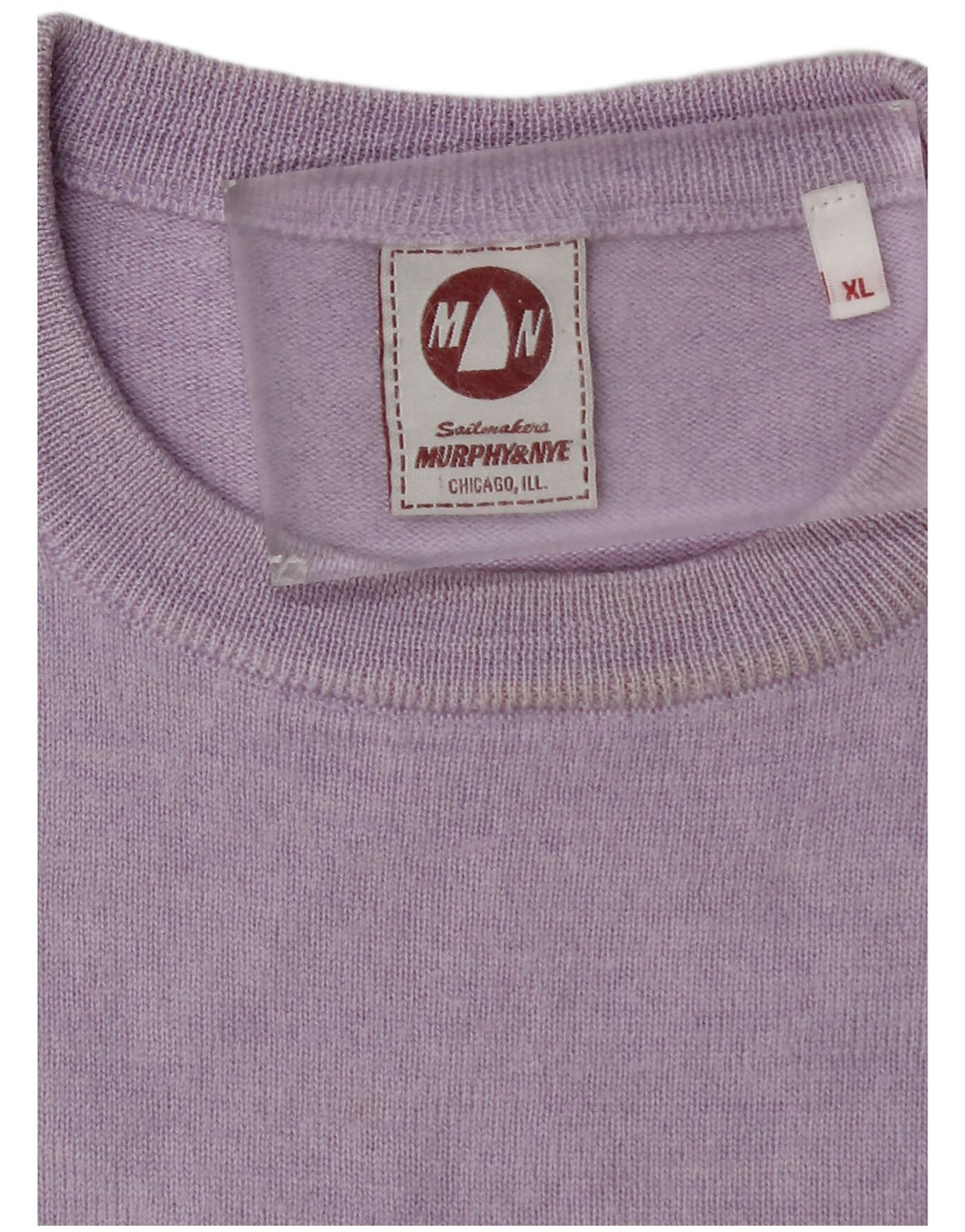 Murphy & Nye Pulover pentru bărbați Sailmakers cu gât crew XL violet