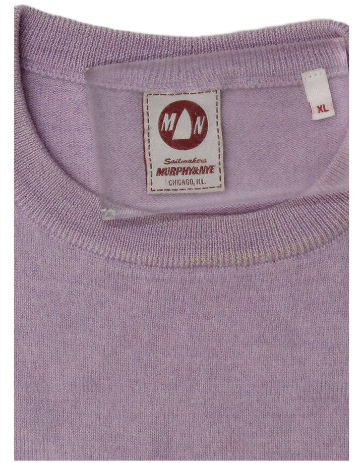 Murphy & Nye Pulover pentru bărbați Sailmakers cu gât crew XL violet