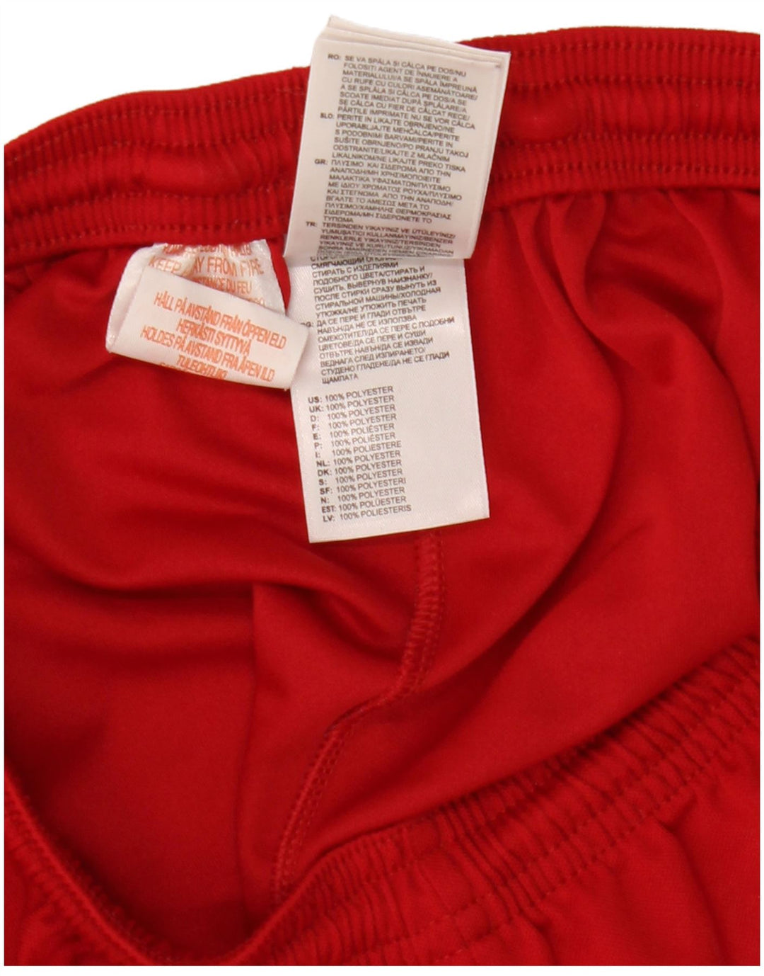 Pantaloni scurți sport pentru bărbați Adidas Climalite, poliester roșu mic