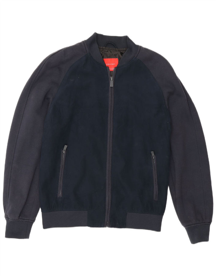 Bomber pentru bărbați Zara UK 40, mare, bleumarin