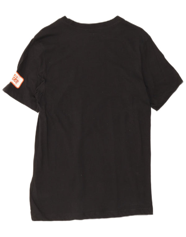 Tricou grafic Nike Dri Fit pentru bărbați Top mic, negru, bumbac