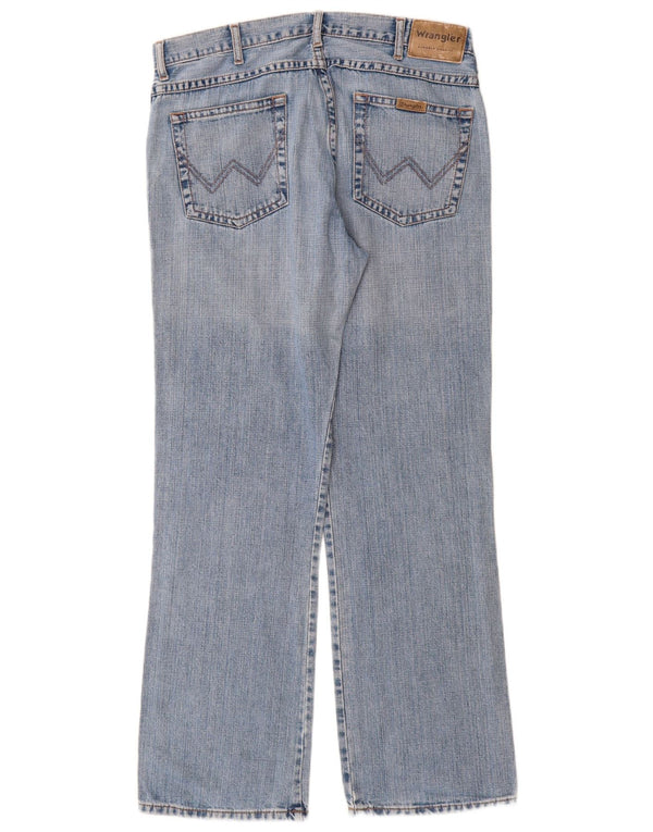 Blugi pentru bărbați Bootcut Wrangler W34 L32 Bumbac albastru