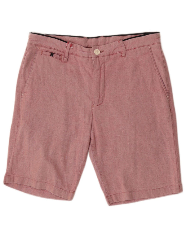 Pantaloni scurți chino pentru bărbați Zara IT 42 Large W32 Pink Bumbac