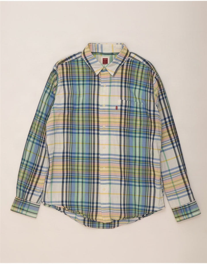 Cămașă pentru bărbați Levi's Stanford, mare, multicoloră, din bumbac