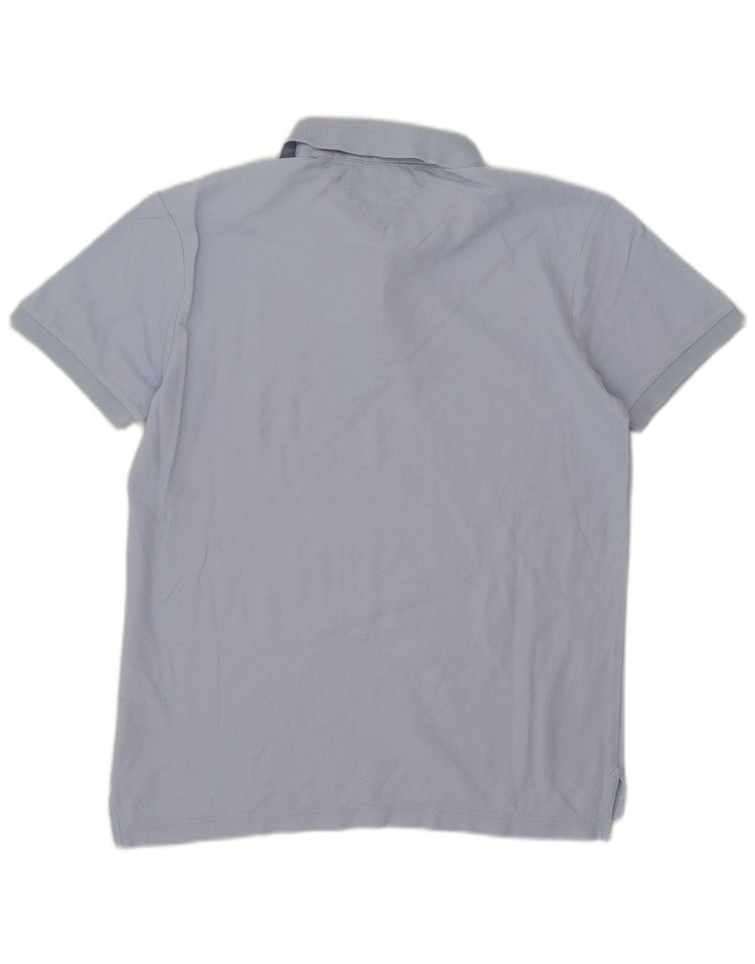Cămașă polo Tommy Hilfiger pentru bărbați, bumbac albastru mediu