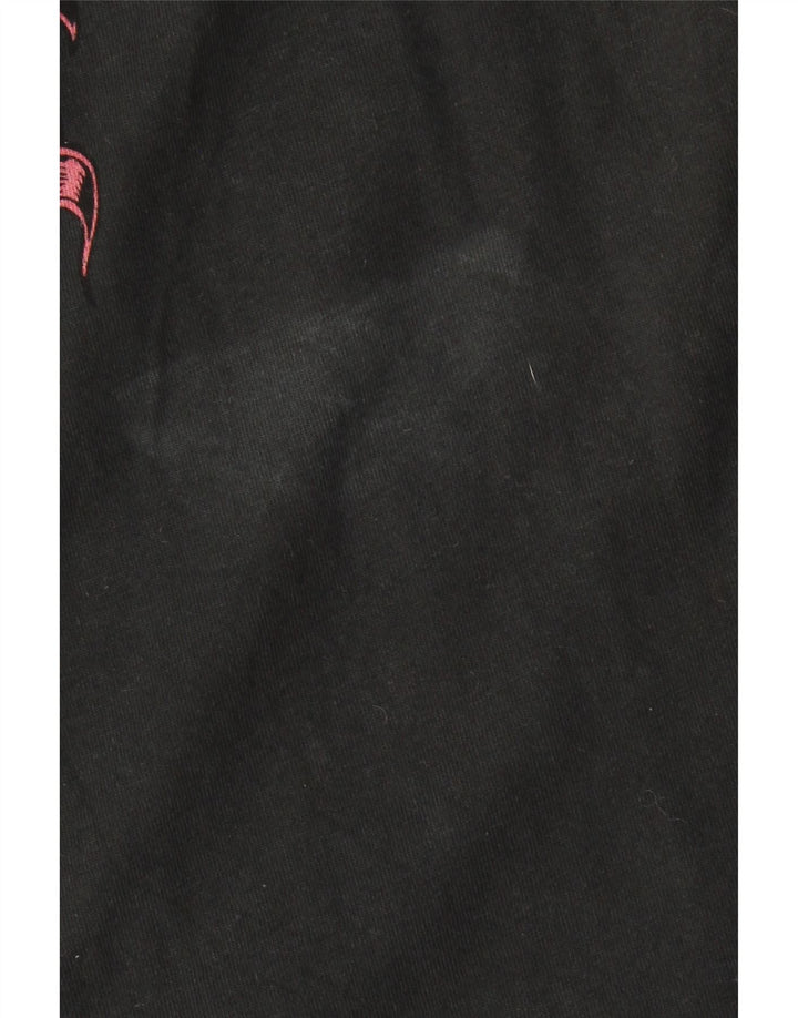 ALL SAINTS Tricou grafic supradimensionat pentru bărbați Top mediu din bumbac negru