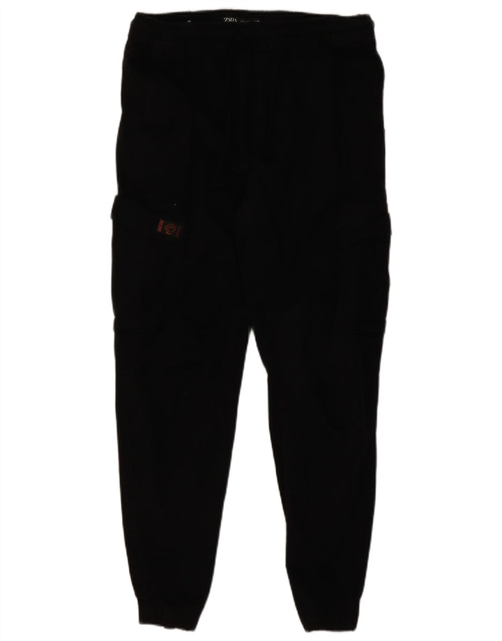 Pantaloni cargo pentru bărbați Zara Joggeri Mediu L30 L27 Bumbac negru
