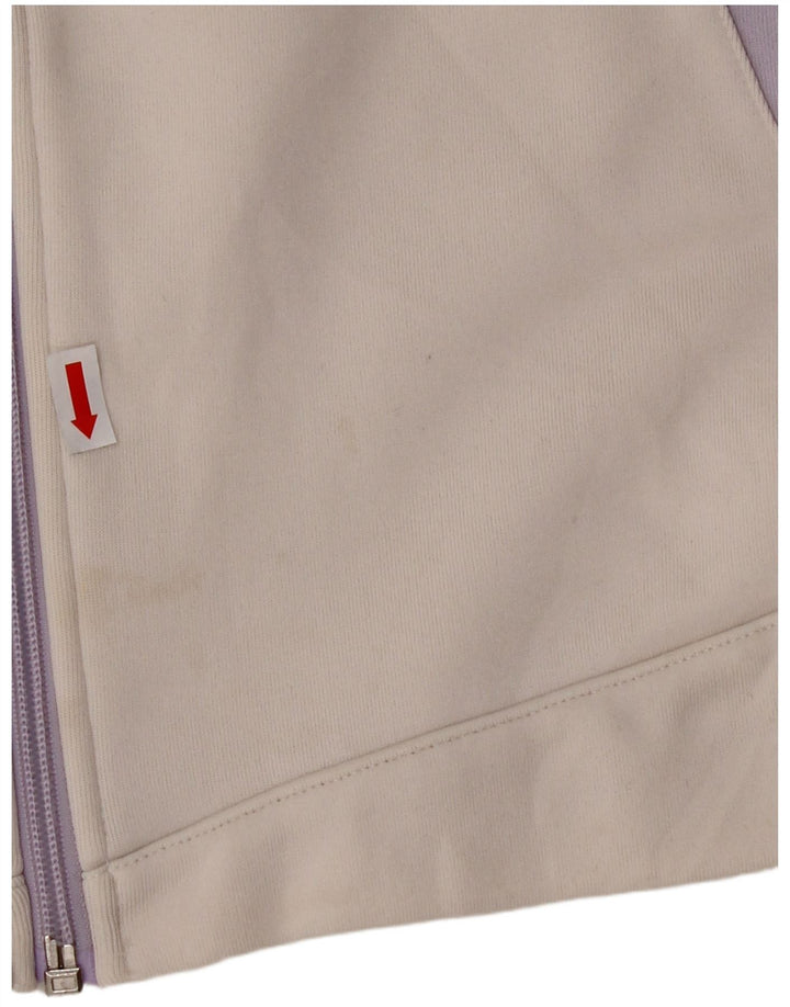 Jachetă de trening pentru femei ASICS UK 14 Medium White Colorblock