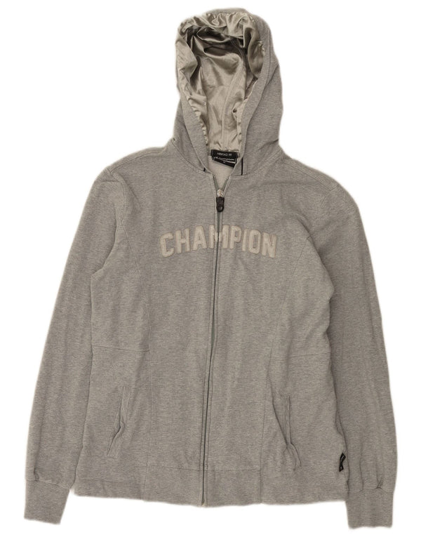 Pulover Champion pentru femei Heritage Graphic, cu fermoar, UK 18 XL, gri