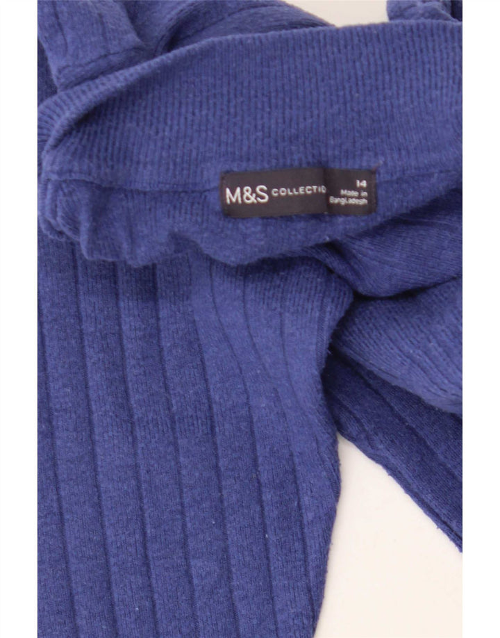 Pulover cu gât țestoasă pentru femei Marks & Spencer UK 14 Medium Blue