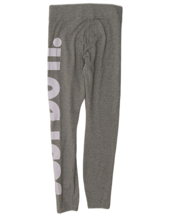 Leggings grafic Nike pentru femei UK 10, bumbac gri mic
