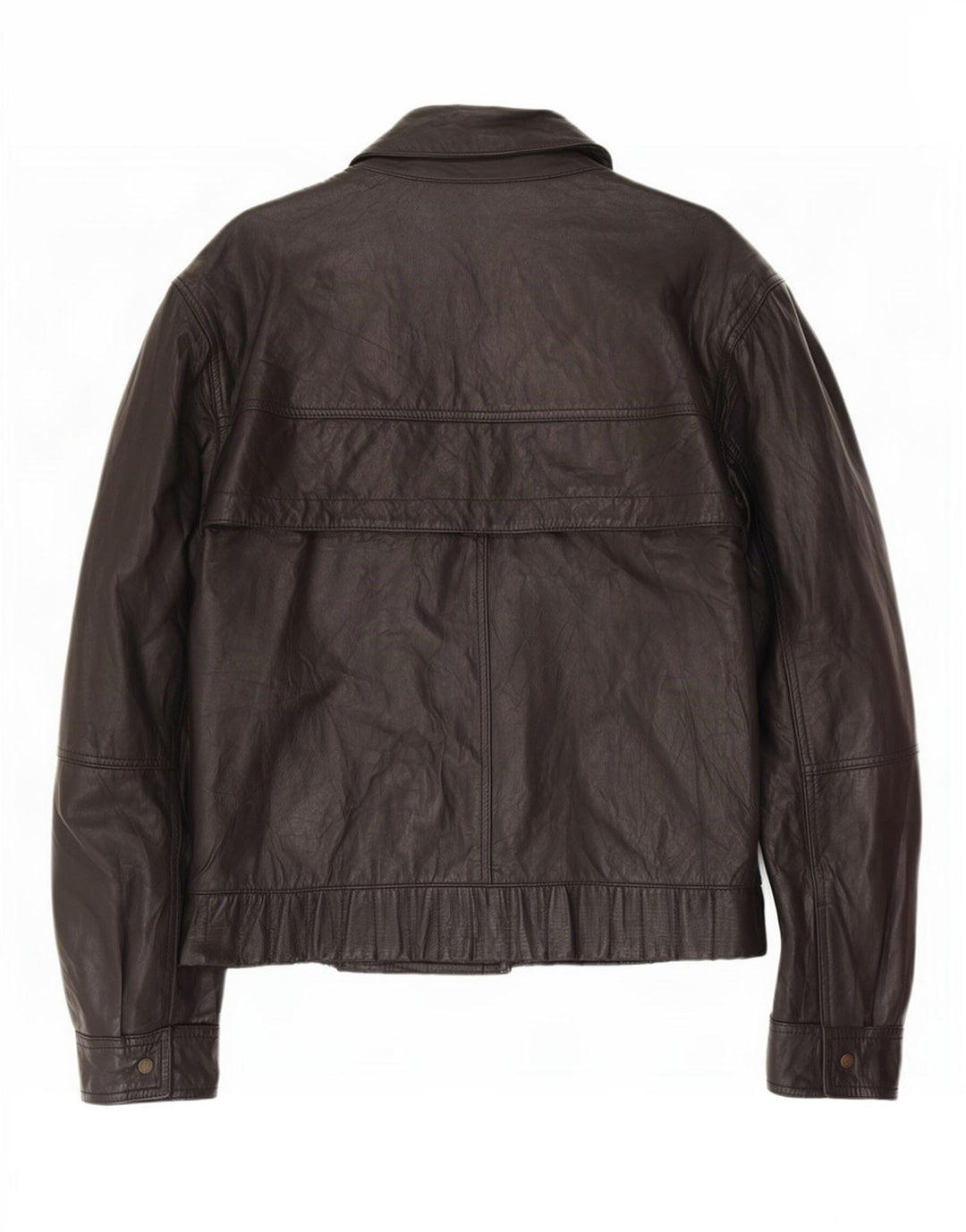 Jachetă de piele vintage pentru bărbați IT 54 2XL neagră