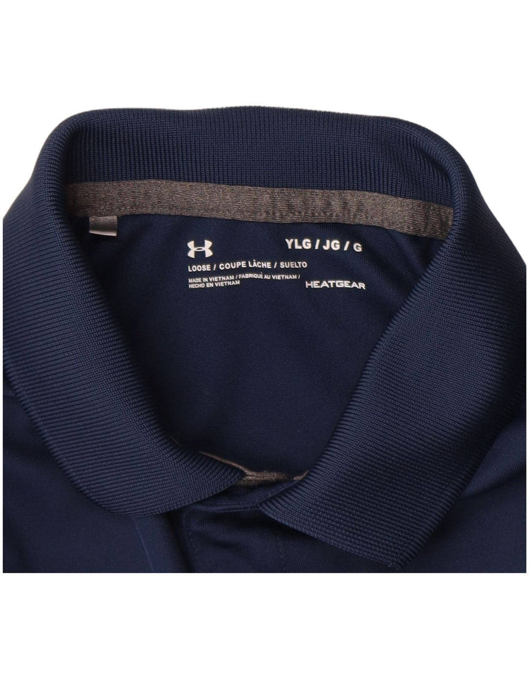 Tricou polo pentru băieți UNDER ARMOUR Heat Gear 11-12 ani, mare, bleumarin