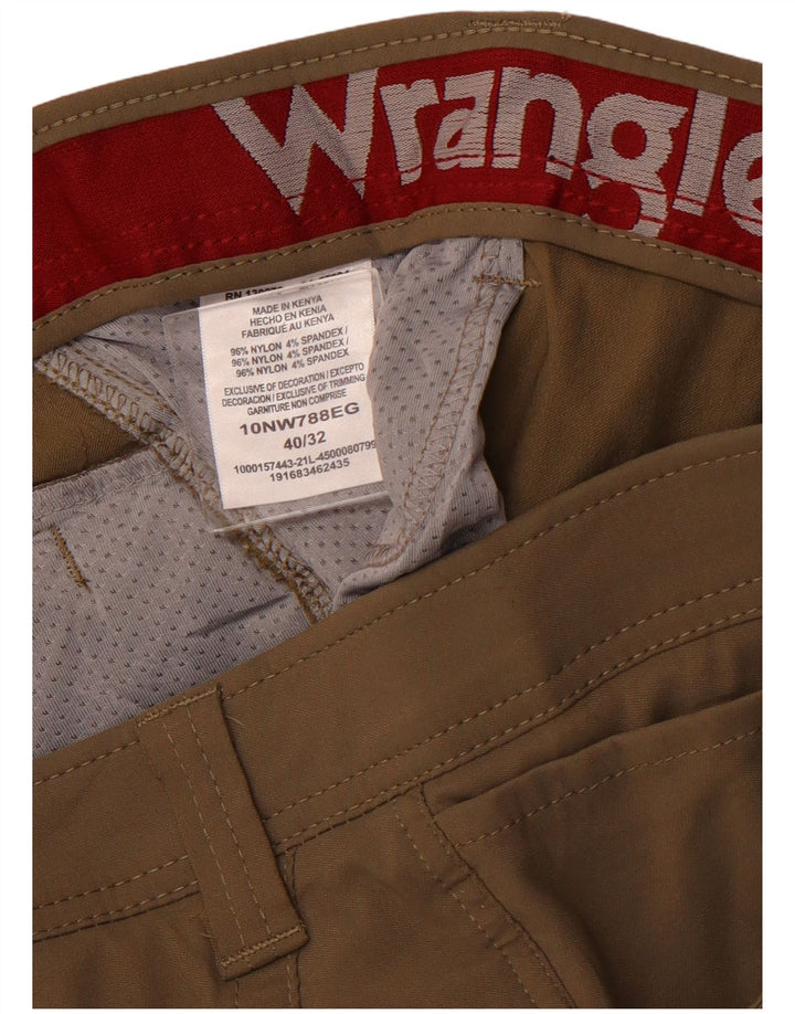 Pantaloni cargo pentru drumeții WRANGLER pentru bărbați, W40 L32, nailon kaki