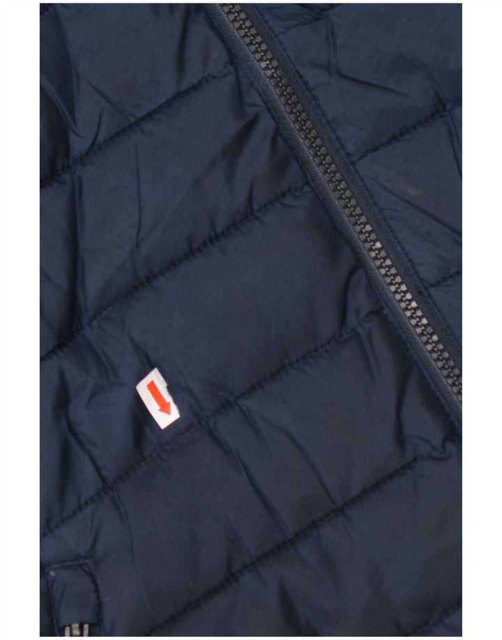 Jachetă căptușită cu glugă pentru bărbați JACK & JONES UK 40 Poliester mare bleumarin