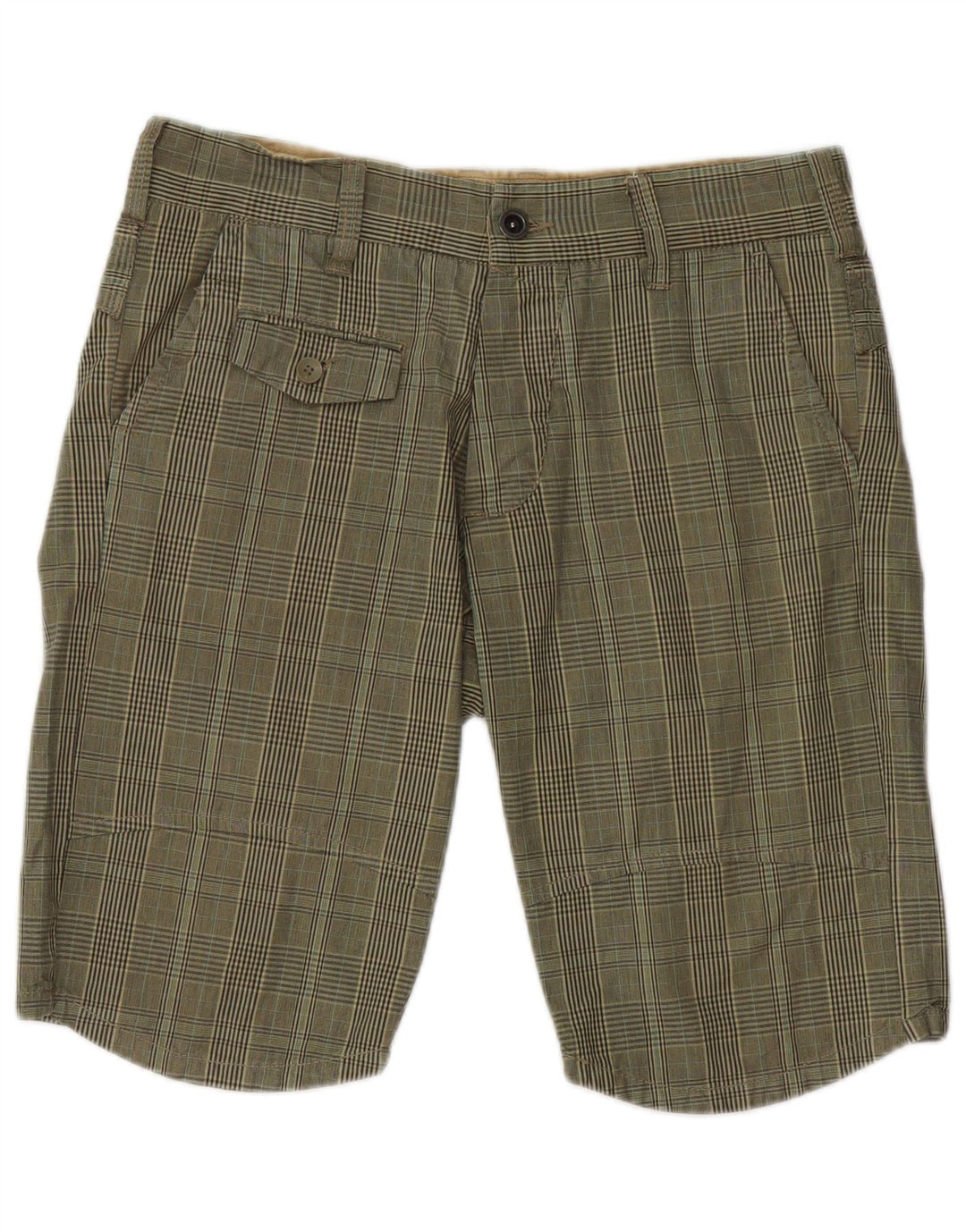 Pantaloni scurți chino pentru bărbați Jack & Jones Medium W32 Khaki Check Bumbac