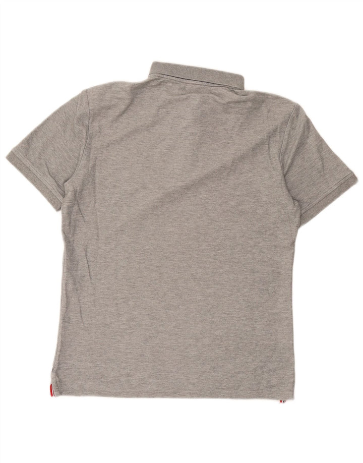 Cămașă polo de golf Calvin Klein pentru bărbați, gri mediu cu pete