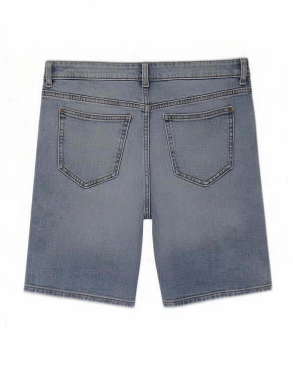 Marks & Spencer Pantaloni scurți din blugi pentru femei Boyfriend UK 10 Small W30 Bumbac albastru
