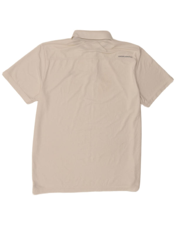 Tricou polo Under Armour pentru bărbați, mare, alb