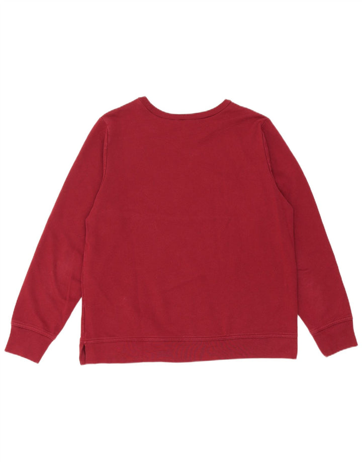 Pulover Gap pentru damă cu grafică, UK 14, bumbac burgundy mediu
