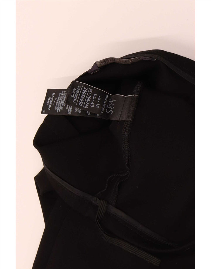 Fusta creion pentru femei Marks & Spencer UK 12 Medium W30 Viscoza neagra