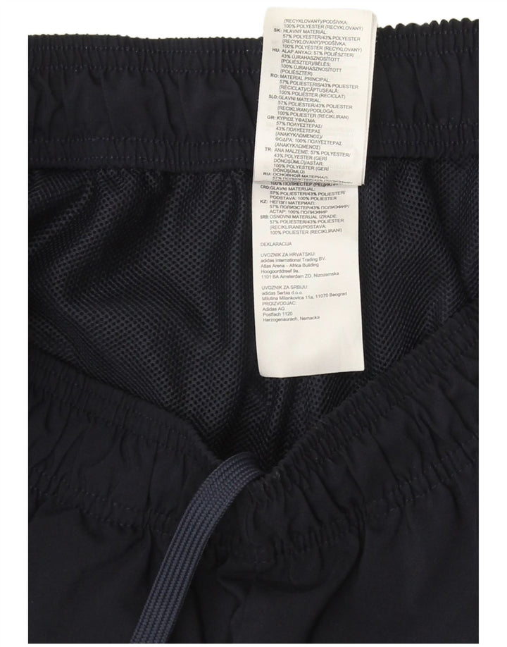 Pantaloni scurți sport Adidas pentru bărbați, poliester mediu bleumarin