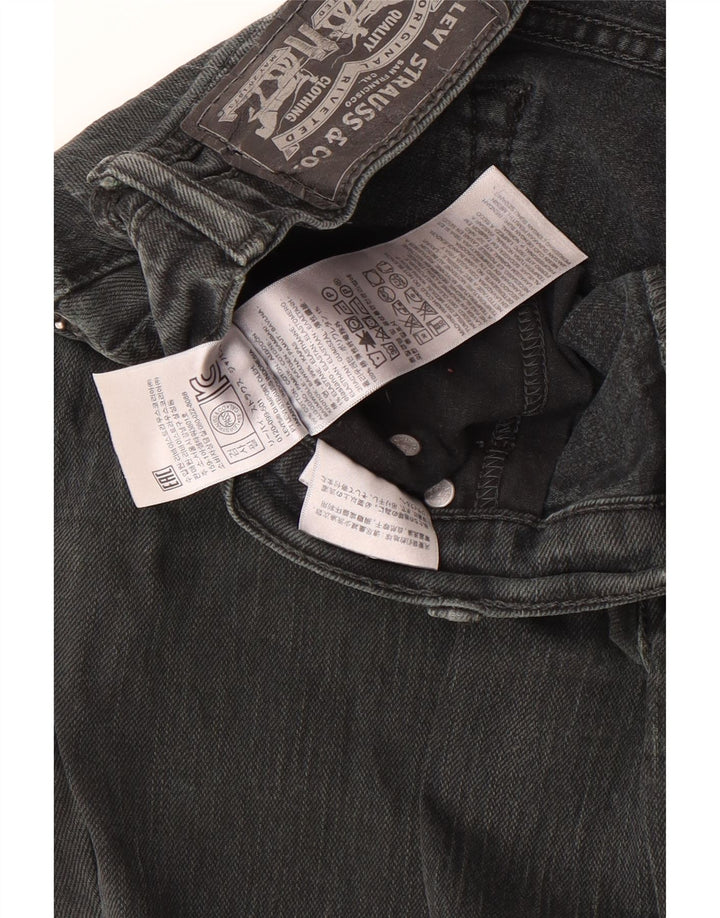 Blugi drepți distressed pentru bărbați Levi's W33 L32 bumbac negru
